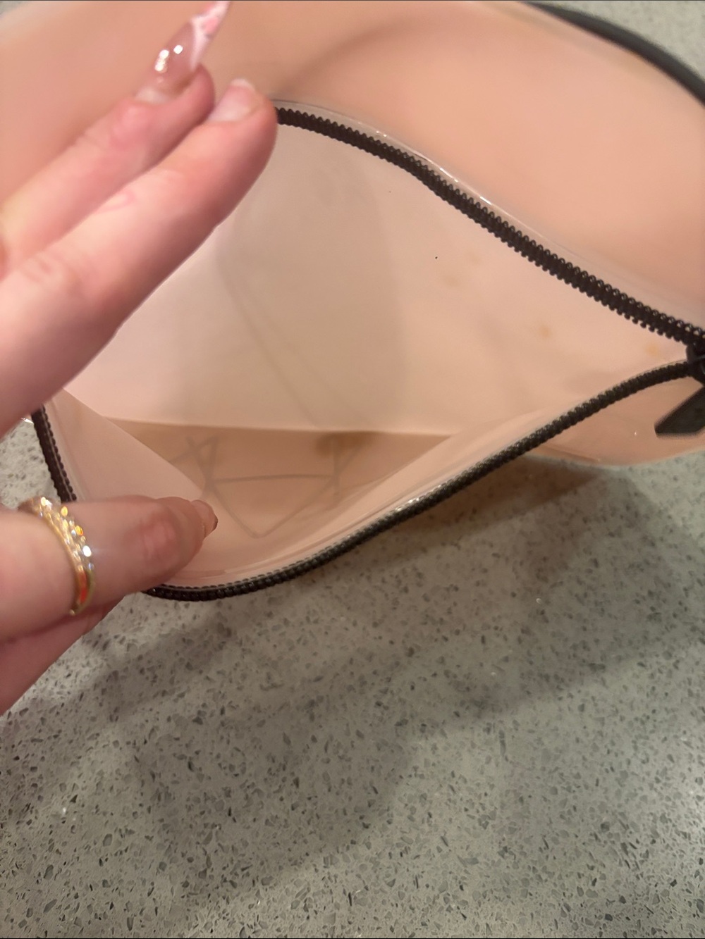 NARS Pale Pink Zipper Cosmetic Pouch